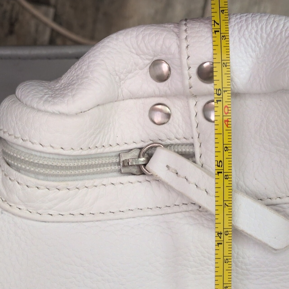 Vera Pelle White Shoulder Bag - Picture 9 of 11